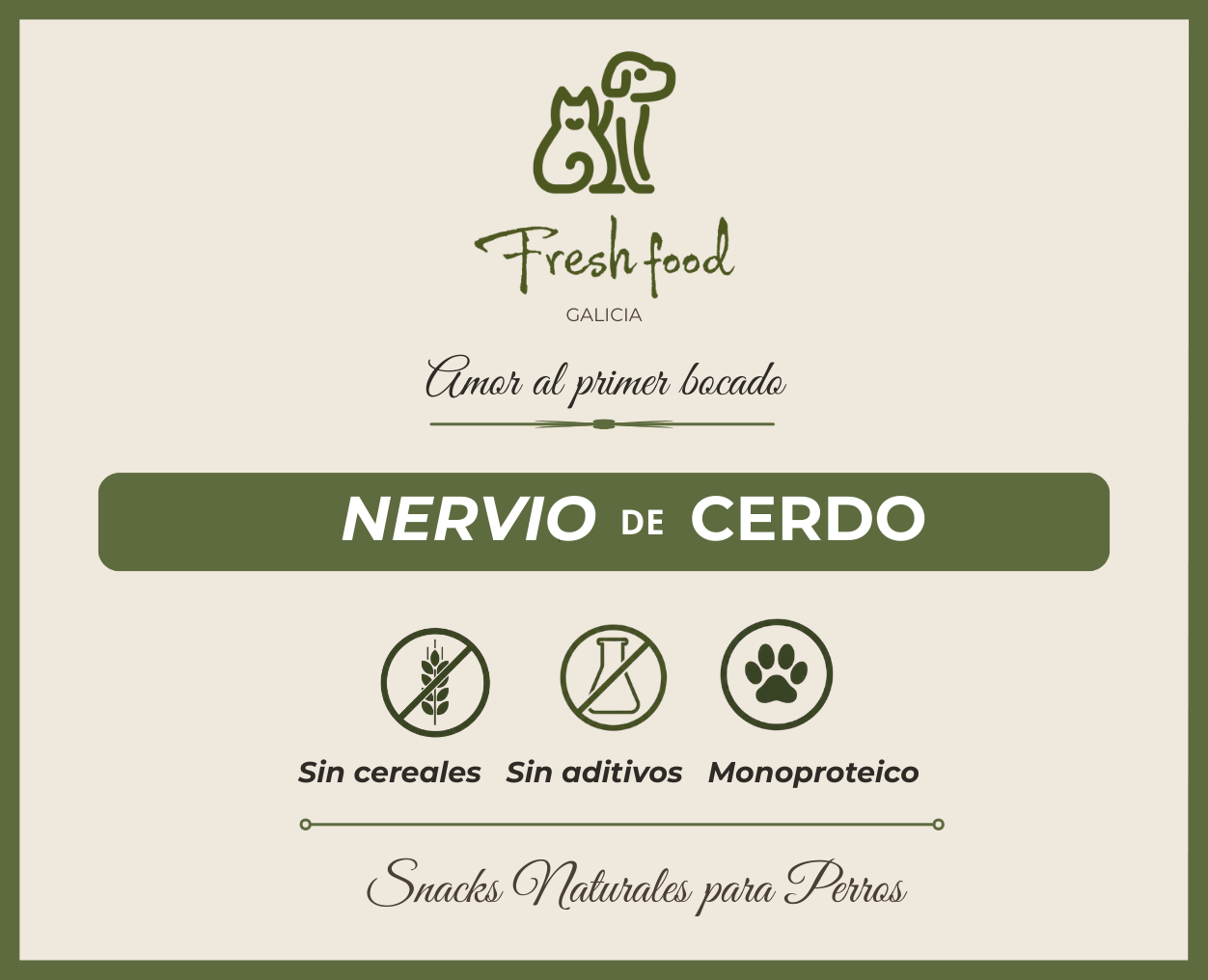 Nervio de cerdo 12 cm, 10 uds