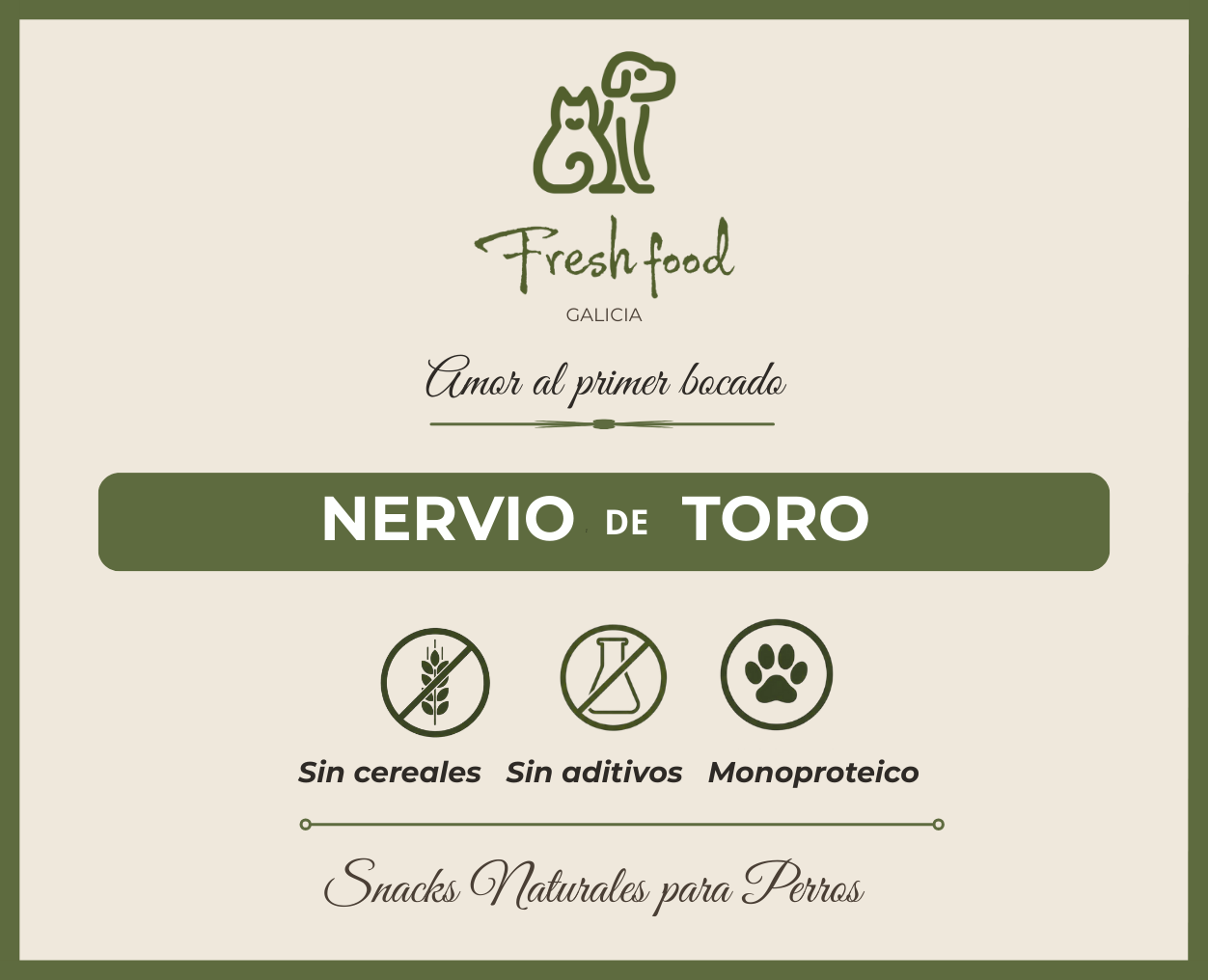 Nervio trenzado de toro 15 cm , 2 unds