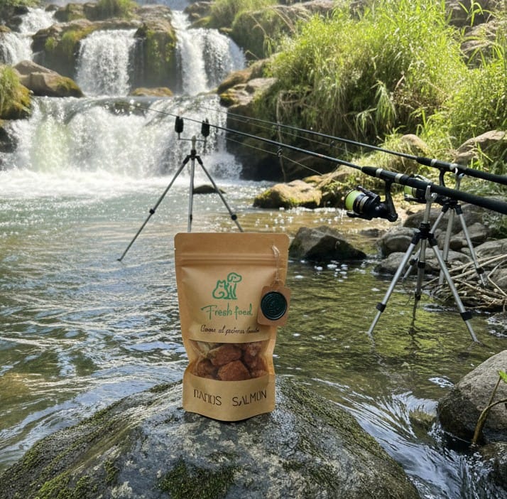 Dados de salmón 50 gr